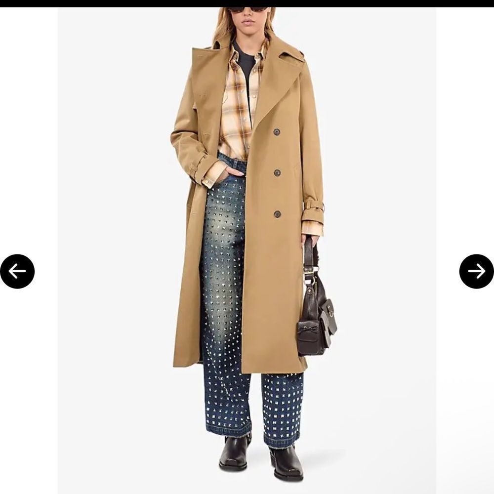 $715 The Kooples Double Breasted Trench coat NWT